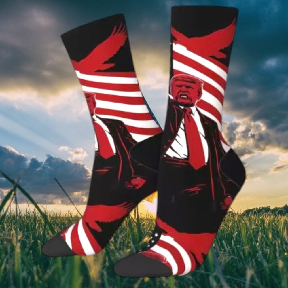 Trump Socks - Assassination Attempt - Stars & Strips